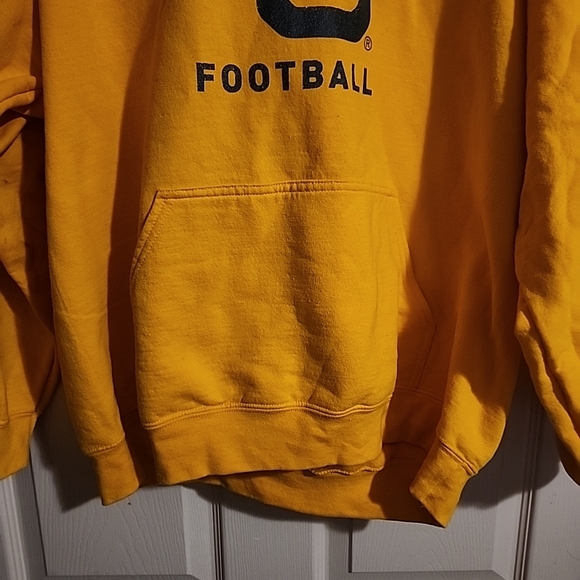 Baylor University FootballGildan Bright Yellow Football Hoodie - Picture 6 of 13